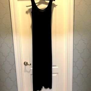 Cotton black maxi tank style dress. Black. Washed but never worn.